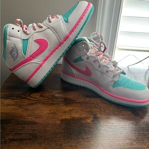 Digital Pink Jordan Sneakers (kids)